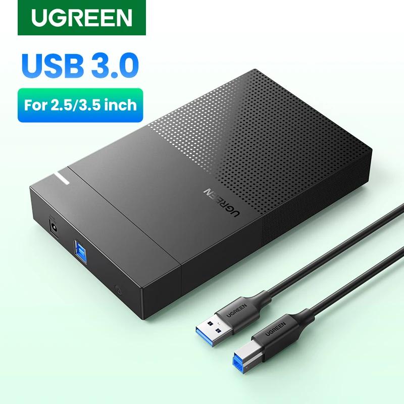 UGREEN HDD ̽ 3.5 2.5  ϵ ̺ Ŭ 3.5 2.5 ġ SATA SSD HDD UASP USB 3.0-SATA III ϵ ̺ SSD ̽